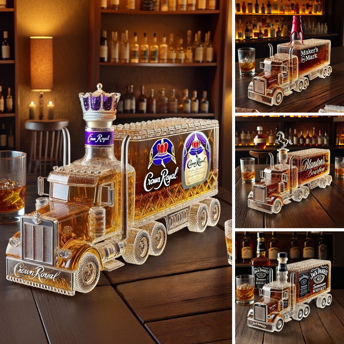 🔥【Oferta por tempo limitado】🚚Garrafa de whisky em formato de camião