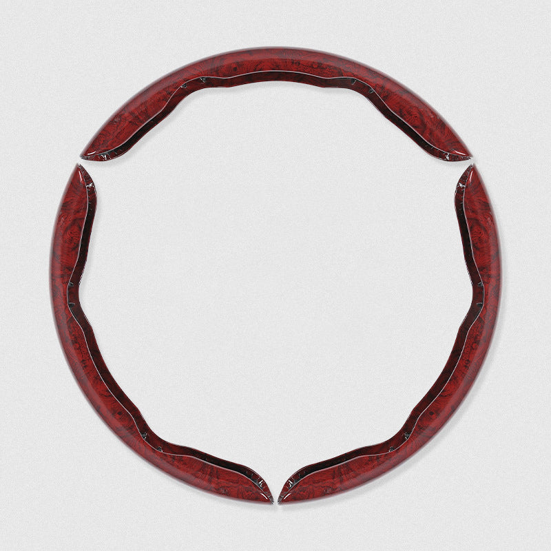 【3 buc/6 buc】Capacul volanului autovehiculului cu cereale din lemn anti-alunecare