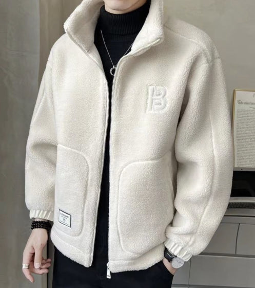 🔥🔥【L-6XL】2024 noua geacă pentru bărbați din lână caldă de toamnă și iarnă