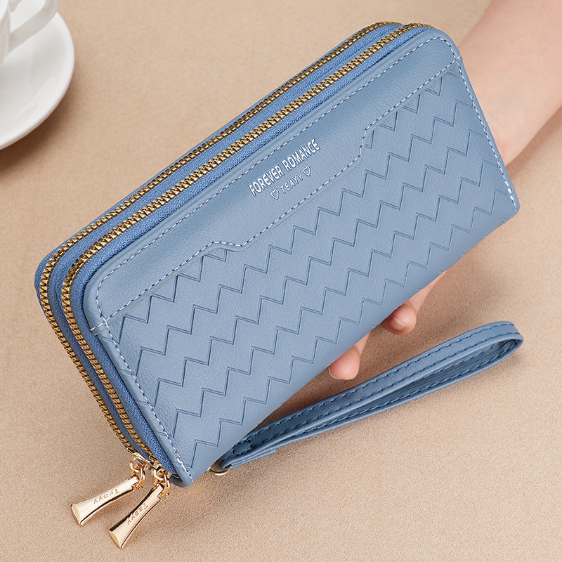 💕Portofel de dama nou lung cu dublu fermoar