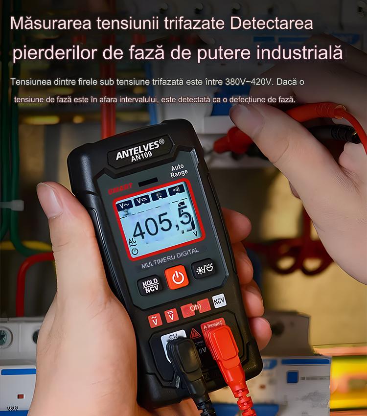 ⚡AN109 digital complet automat de înaltă precizie inteligent anti-arsuri electrician întreținere multimetru de uz casnic---3849624