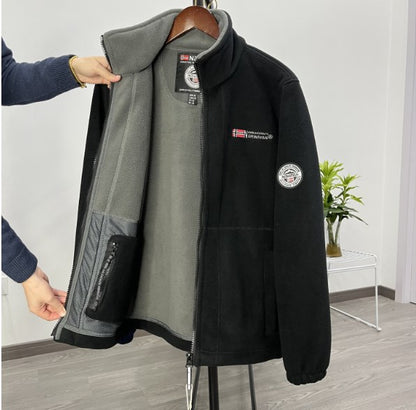 【30%OFF】【S-3XL】 Bărbați toamna iarna cald Casual mare catifea lână jacheta de lână