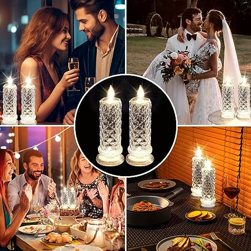 🎄🎅 Velas LED sem chama, perfeitas para um ambiente festivo ✨🕯️