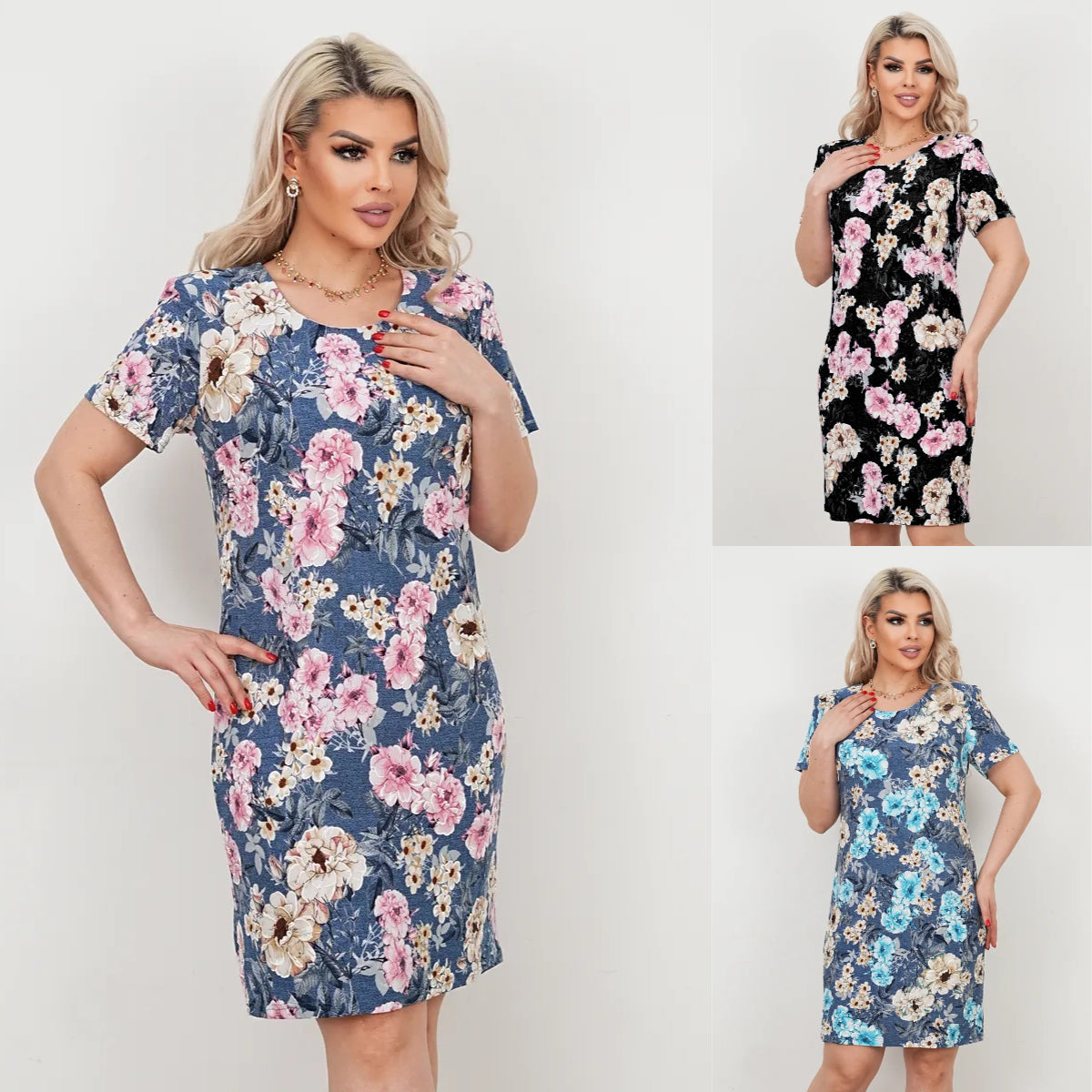 【🔥50% DE DESCUENTO】🌸 Elegante y cómodo vestido de verano con estampado floral fresco