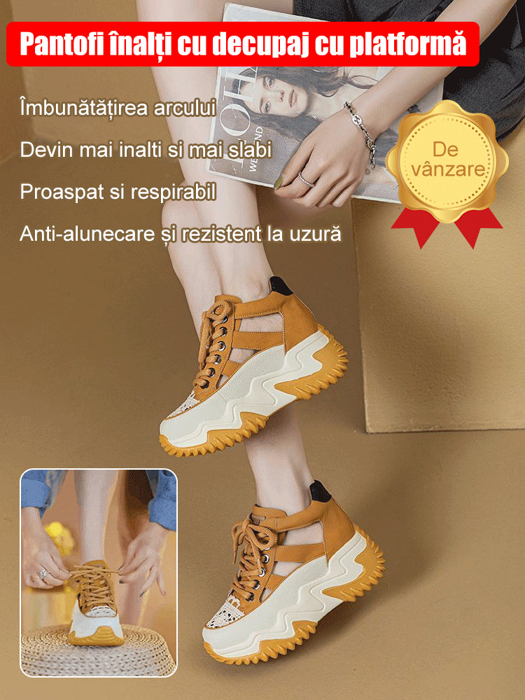 【35-40】Pantofi înalți, cu talpă groasă, care se potrivesc