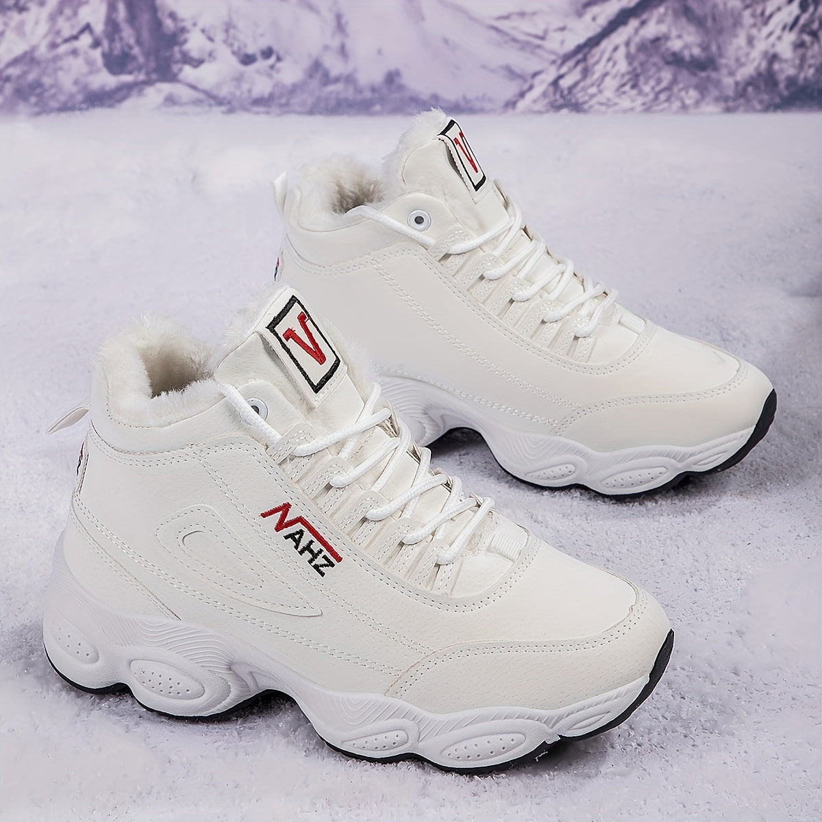 【35-41】Pantofi de iarnă cu talpă groasă de pluș pentru femei