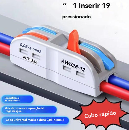 Compre 5 e leve 5 grátis Conectores de fio multifunções(cor, 3 entradas, 3 saídas)