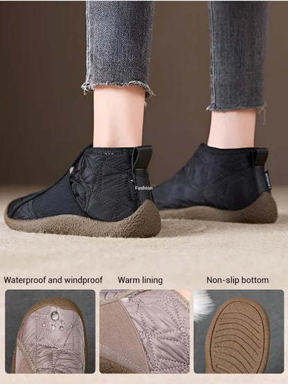 🔥🔥【35-41】Cizme de zăpadă joase căptușite cu fleece.ofertă de mare valoare! Primul venit, primul servit!_3837609