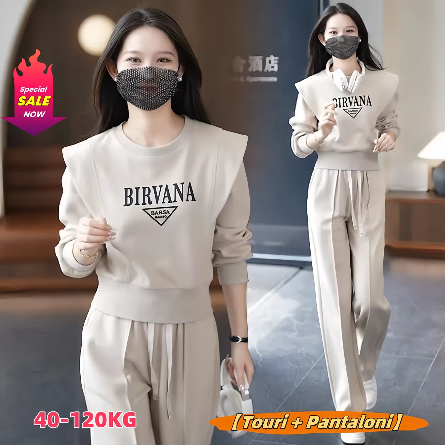 🔥 30% REDUCERE🔥Reducere la produse noi🔥【Touri + Pantaloni】Costumul sport din două piese la modă pentru femei