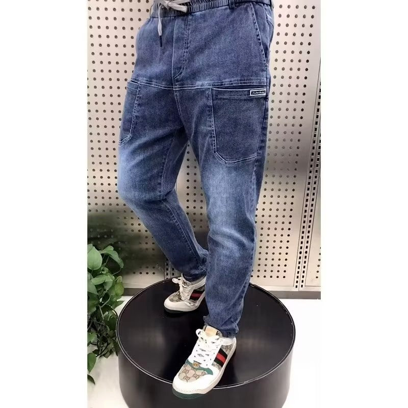 【S-5XL】Blugi elastici pentru bărbați de mărime plus cu un plus de grăsime