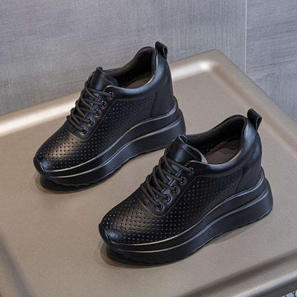 👟【34-40】Pantofi noi de vară cu platformă și talpă groasă, cu tocuri adânci și respirabile, pentru femei | Mărime standard, alegeți cu încredere🎁