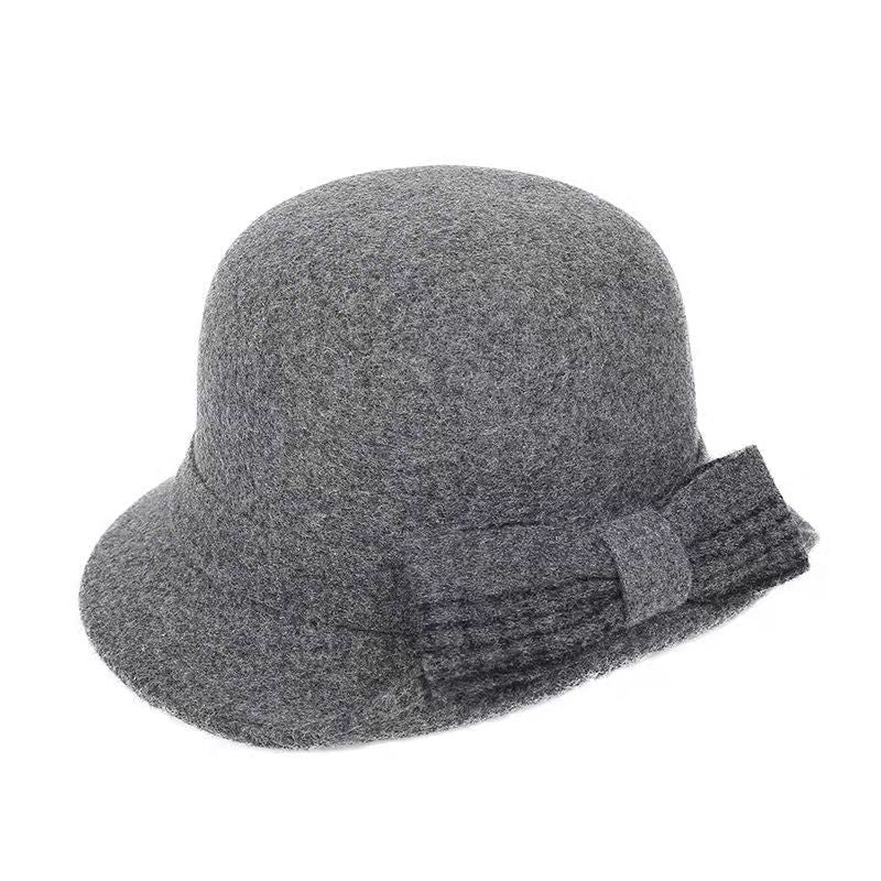 💥50% REDUCERE💥2024 Pălărie din pâslă de lână pură de înaltă calitate pentru femei, la modă retro elegantă