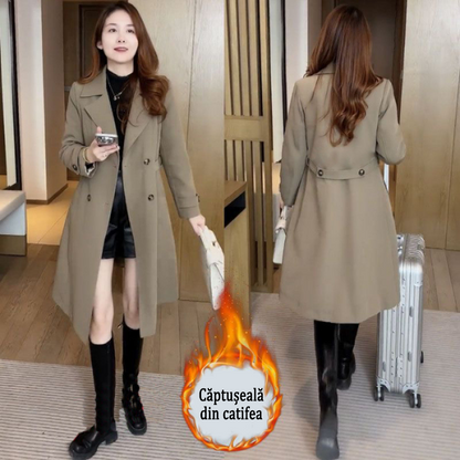 🔥【S-3XL】2024 Jachetă de vânt de damă îngroșată de catifea stil nou__3839300