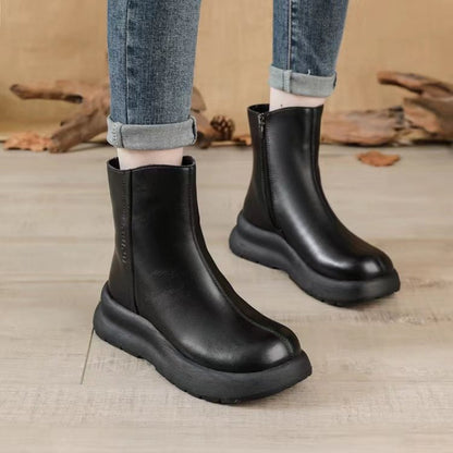 🔥【35-40】Cizme scurte de iarnă din lână cu talpă groasă 3834996