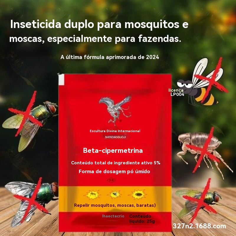 👍【5 sacos】🚫🦟 Especialmente desenvolvido para o controlo de pragas agrícolas, um saco elimina pulgas, gafanhotos, baratas, moscas e mosquitos!