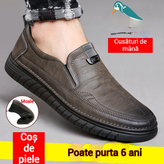 [39-44]👞Pantofi bărbătești din piele naturală moale – Confort total pentru bărbați maturi