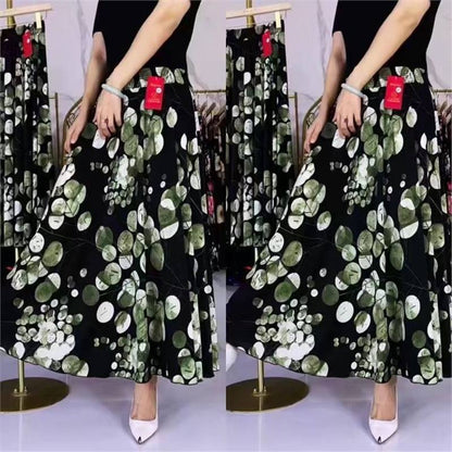 💖【Reducere pe timp limitat】 🌸【L-5XL】2025 fustă lungă nouă cu talie înaltă imprimată