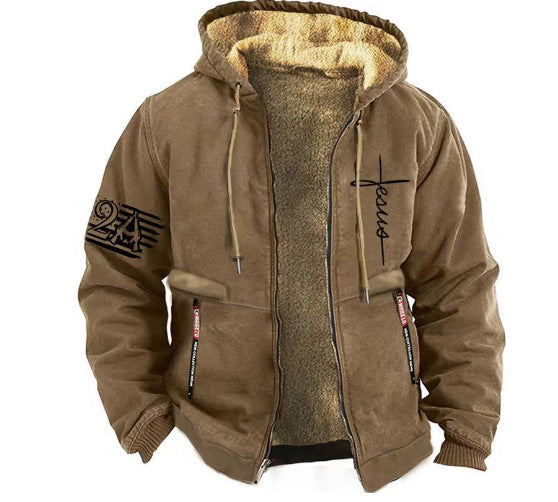 【S-3XL】La modă pentru bărbați, toamnă și iarnă, sacou îngroșat de catifea lejeră