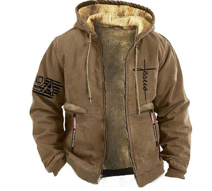 【S-3XL】La modă pentru bărbați, toamnă și iarnă, sacou îngroșat de catifea lejeră