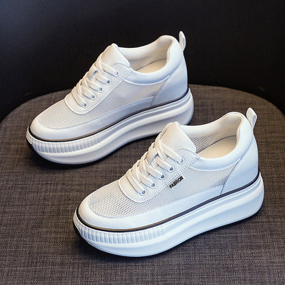 👟【34-40】Pantofi noi de vară cu platformă și talpă groasă, cu tocuri adânci și respirabile, pentru femei | Mărime standard, alegeți cu încredere🎁