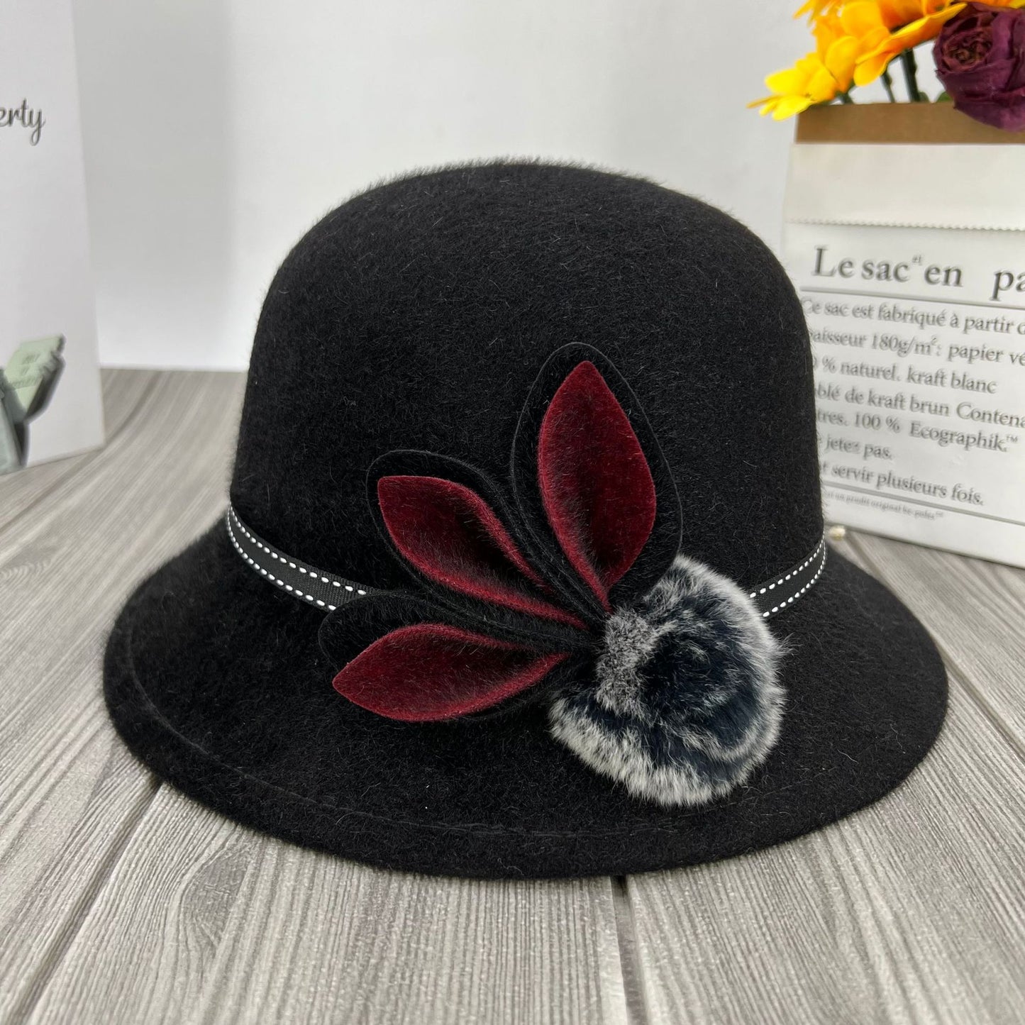 【🔥Cumpărați 1 și primiți 1 gratuit】2024 noi pălării din blană de nurcă, la modă, toamnă și iarnă_3832324