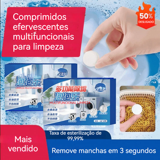 🔥Compre 1 e Leve 1🔥【Limpeza Rápida】Comprimidos Efervescentes Multifuncional para Limpeza Doméstica