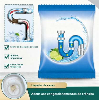 【Compre 2 e leve 1 grátis】💪Potente desentupidor, ideal para dissolver gordura em sanitas, ralos de pavimentos, esgotos e cozinhas, prevenindo entupimentos e corrosão.