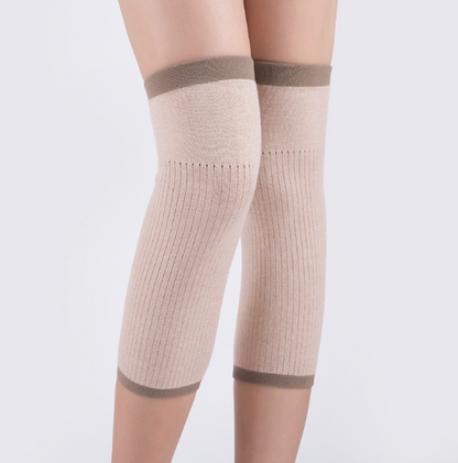 🔥✅【40-105kg】Înveliș termic pentru genunchi din cașmir, Are elastic sus tine genunchiul sau tine de cald❤️