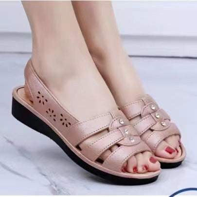 【30%OFF】👡【36-40】 2025 sandale noi, cu talpă moale, confortabile, respirabile, cu gură de pește