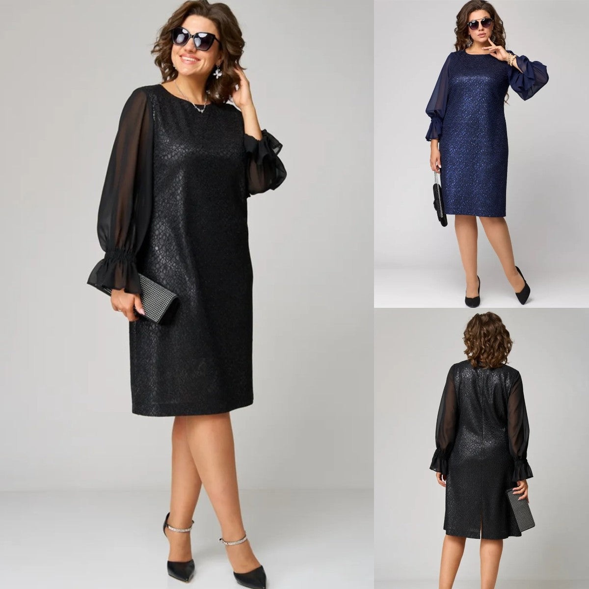 💖💖【S-5XL】🍁🍂Stil nou de toamnă și iarnă elegant de înaltă calitate, rochie--3861224