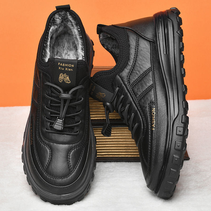 【30% OFF】【39-44】Pantofi sport noi de iarnă pentru bărbați, căptușeală de catifea, impermeabili și antiderapanți