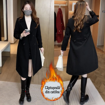 🔥【S-3XL】2024 Jachetă de vânt de damă îngroșată de catifea stil nou__3839300