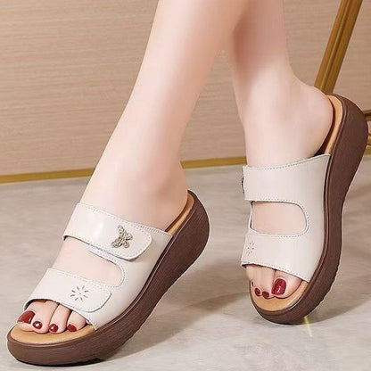 【35-40】2025 Sandale pentru femei în stil nou, cu talpă groasă, respirabile și antiderapante