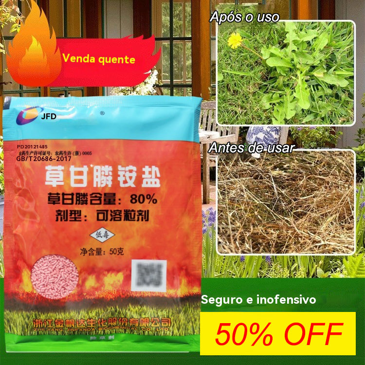 🌿【Compre 3 e Leve 2 Grátis】Herbicida à base de glifosato para ervas daninhas🌳🌸🌱 Elimina a podridão radicular e mata as raízes das ervas daninhas