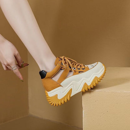 【35-40】Pantofi înalți, cu talpă groasă, care se potrivesc