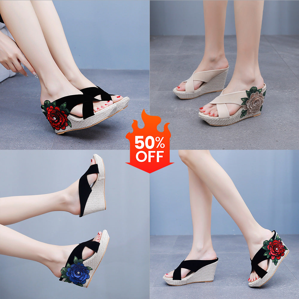 💥【33-42】👡Sandale la modă cu talpă groasă și formă de gură de pește