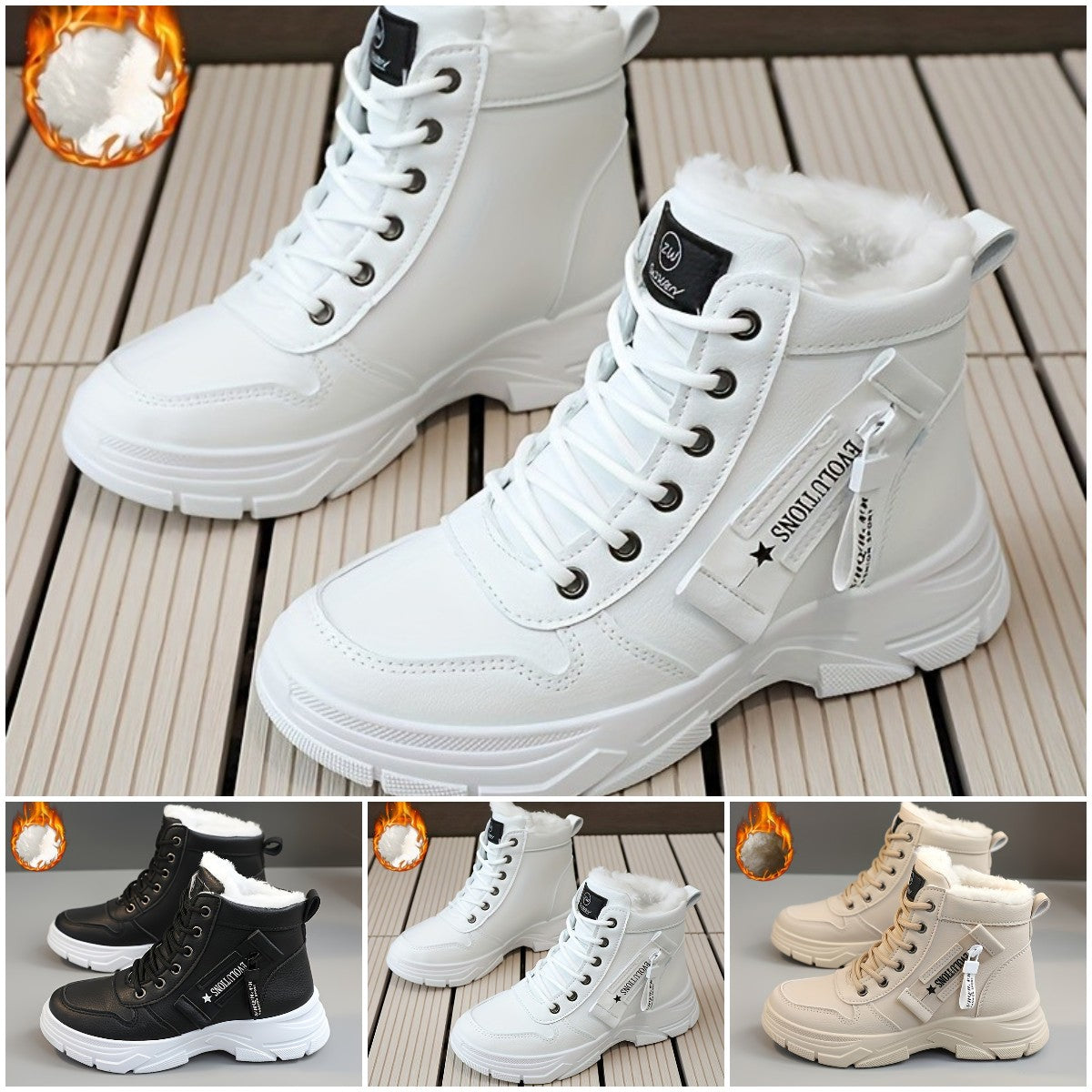 🔥【30% REDUCERE】🥰🥰【35-45】Cizme de zăpadă de iarnă cu fermoar lateral pentru femei---3830362