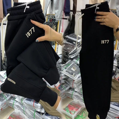 【M-4XL】2024 Pantaloni casual îngroșați din catifea de iarnă