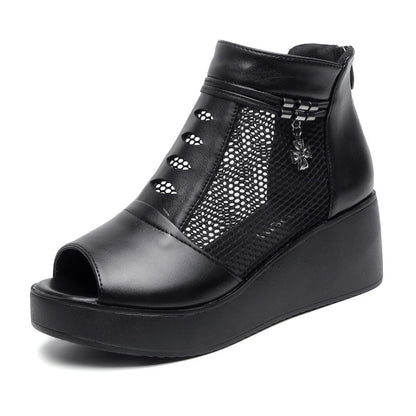 【34-41】Sandale noi cu talpă înaltă, sandale cu platformă, 100% piele