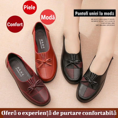 🔥【Cumpărați 1, primiți 1 gratuit】【35-41】Noua modă din piele moale pantofi casual plat Single
