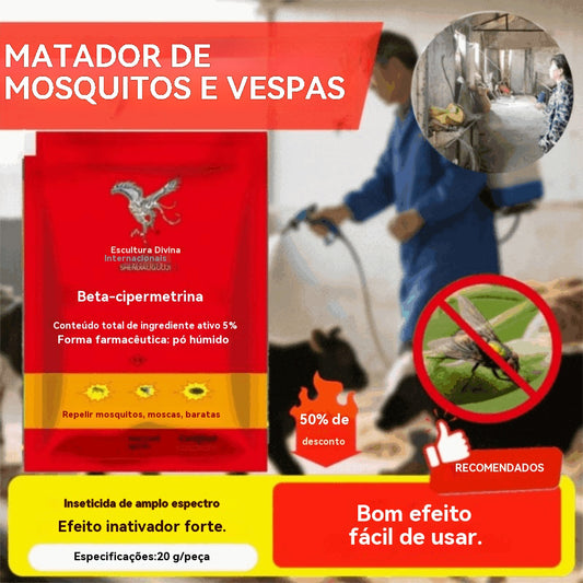 👍【5 sacos】🚫🦟 Especialmente desenvolvido para o controlo de pragas agrícolas, um saco elimina pulgas, gafanhotos, baratas, moscas e mosquitos!