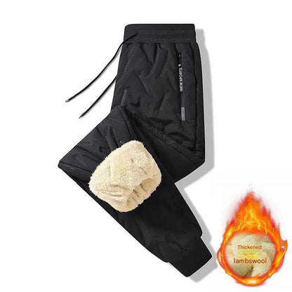 👖🔥2024 Iarna Bărbați de iarnă Lambswool îngroșat Casual cald Sweatpants cald