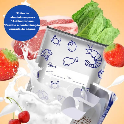 🔥🔥Sacos de alumínio antibacterianos, super convenientes de utilizar, com um excelente efeito de conservação.