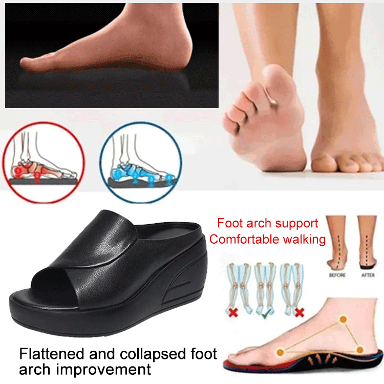 🔥👡【Cumpărați 1, primiți 1 gratuit】【35-42】 Sandale din piele naturală pentru femei la modă 2025, cu talpă moale și talpă groasă