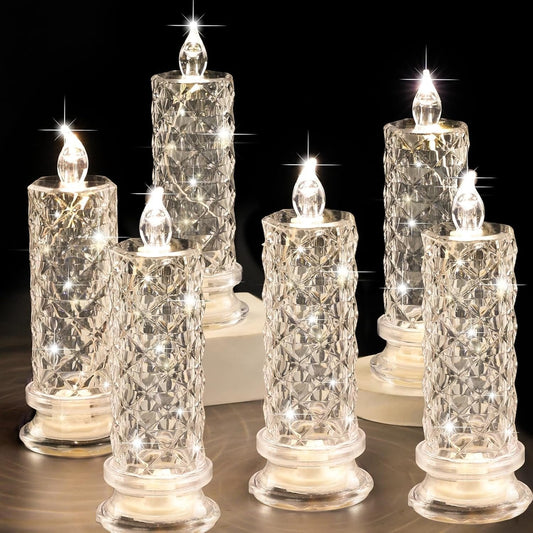 🎄🎅 Velas LED sem chama, perfeitas para um ambiente festivo ✨🕯️