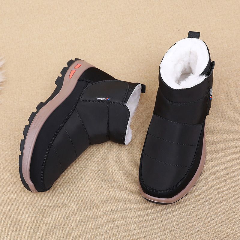 🔥【39-45】👟Pantofi de iarna pentru barbati din bumbac pur lana plus catifea si blana groasa_3826582