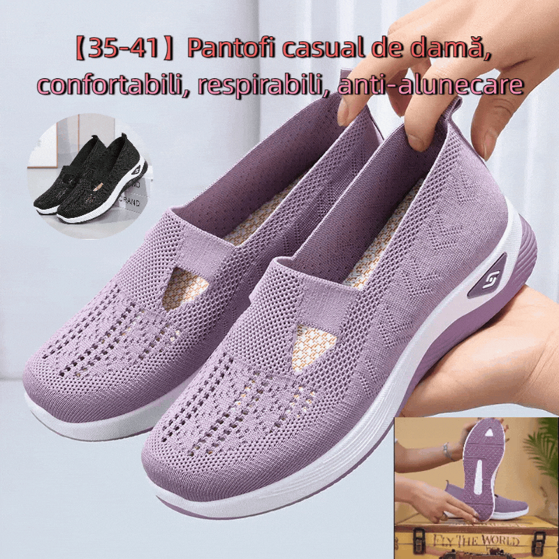 😍【35-41】👟Pantofi casual de damă, confortabili, respirabili, anti-alunecare