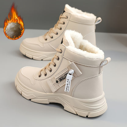 🔥【30% REDUCERE】🥰🥰【35-45】Cizme de zăpadă de iarnă cu fermoar lateral pentru femei---3830362