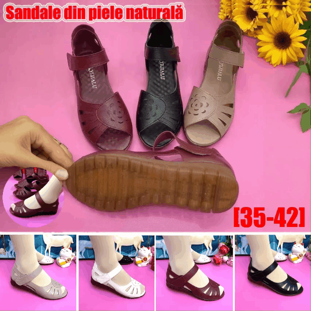 👡✨【Reducere specială】💖【35–41】Sandale damă vară 2025 – din piele naturală, talpă moale, stil nou și confort absolut 🌞🔥【Stoc limitat】