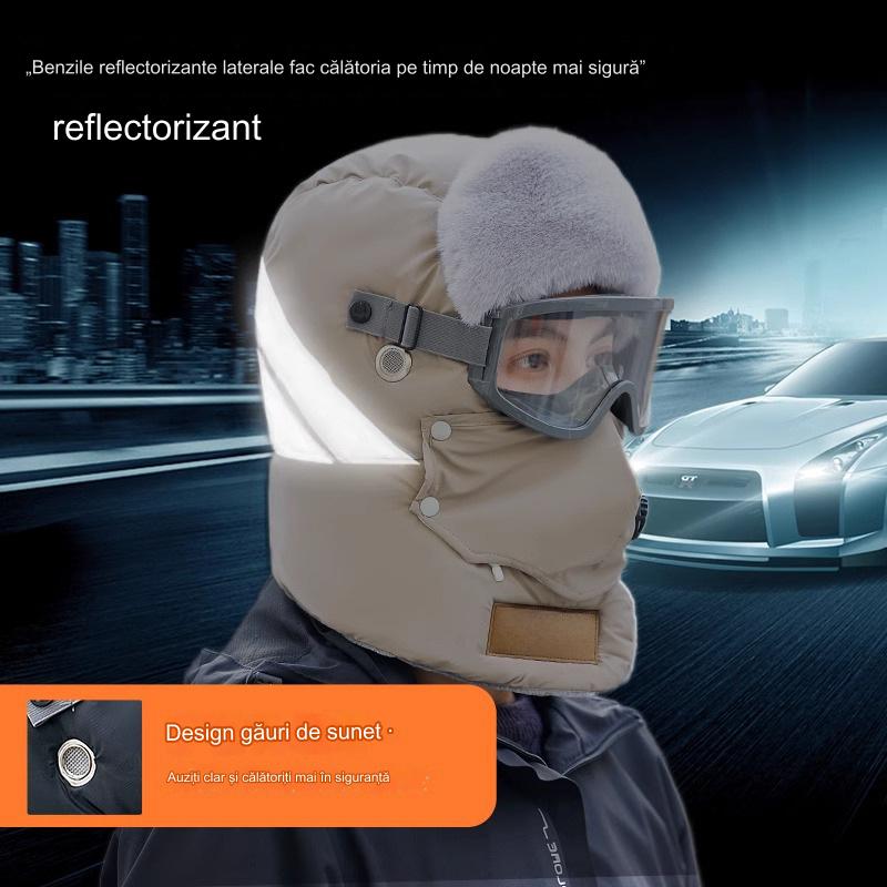 ⛄⛷ Căciulă de protecție pentru urechi, rezistentă la vânt și de pluș, caldă 3790221